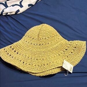 Yellow Crochet Sun Hat